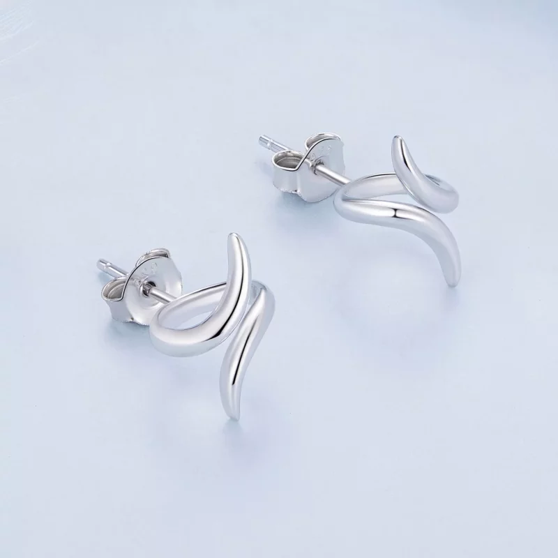 (imagen para) Pendientes de botón con estilo de auriculares Pandora - BSE903 - Ver 3