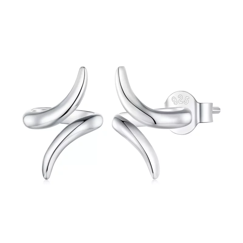 (imagen para) Pendientes de botón con estilo de auriculares Pandora - BSE903