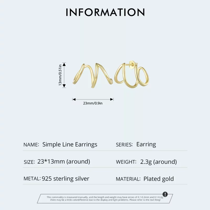 (imagen para) Pendientes de botón estilo Pandora con líneas simples - SCE986-B - Ver 5