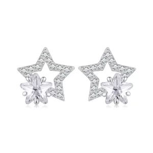 (imagen para) Pendientes de estilo Pandora con forma de estrellas - BSE878