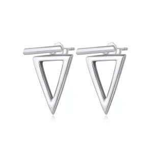 Pendientes de Estilo Pandora con Forma de Triángulo - BSE900 (imagen para) Pendientes de Estilo Pandora con Forma de Triángulo - BSE900