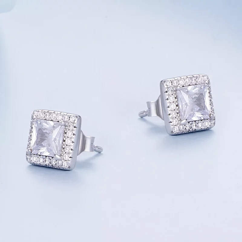(imagen para) Pendientes de Estilo Pandora de Lujo Ligero - BSE895 - Ver 3