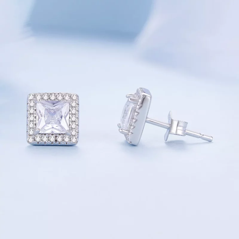 (imagen para) Pendientes de Estilo Pandora de Lujo Ligero - BSE895 - Ver 4