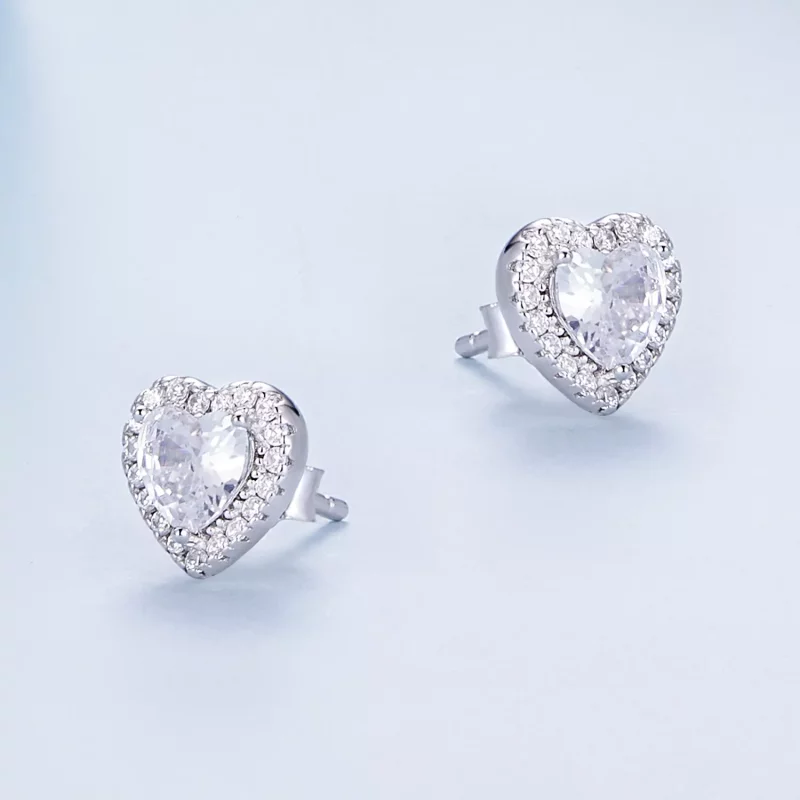 (imagen para) Pendientes de lujo ligero estilo Pandora - BSE894 - Ver 3