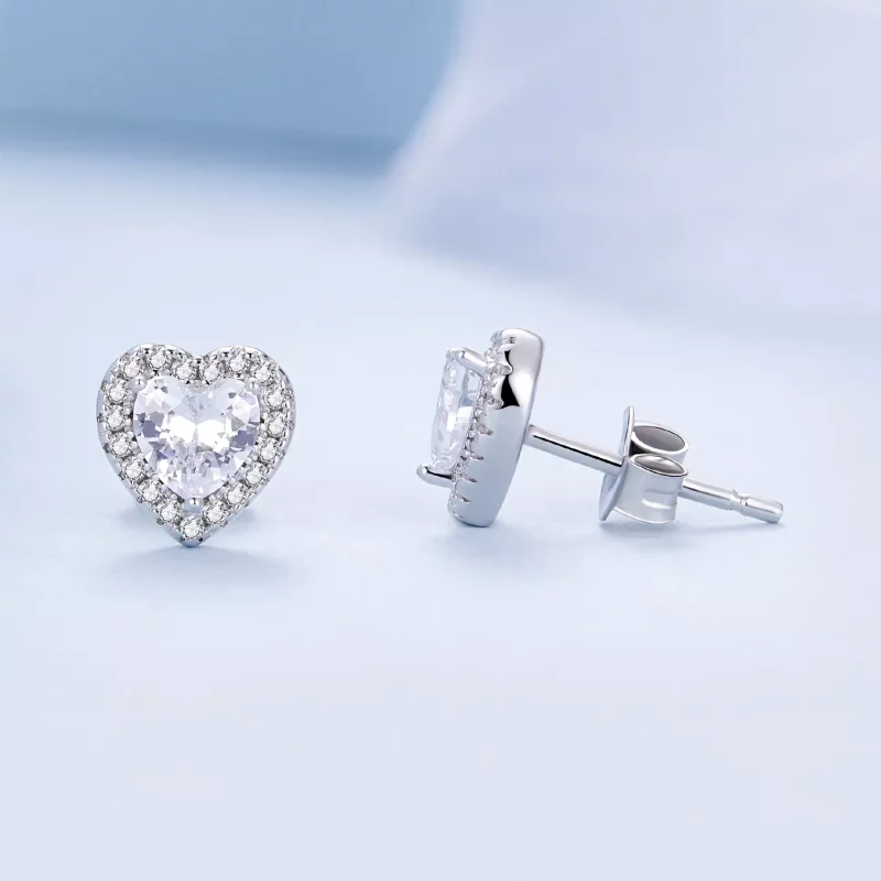 (imagen para) Pendientes de lujo ligero estilo Pandora - BSE894 - Ver 4