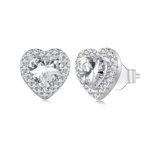 (imagen para) Pendientes de lujo ligero estilo Pandora - BSE894