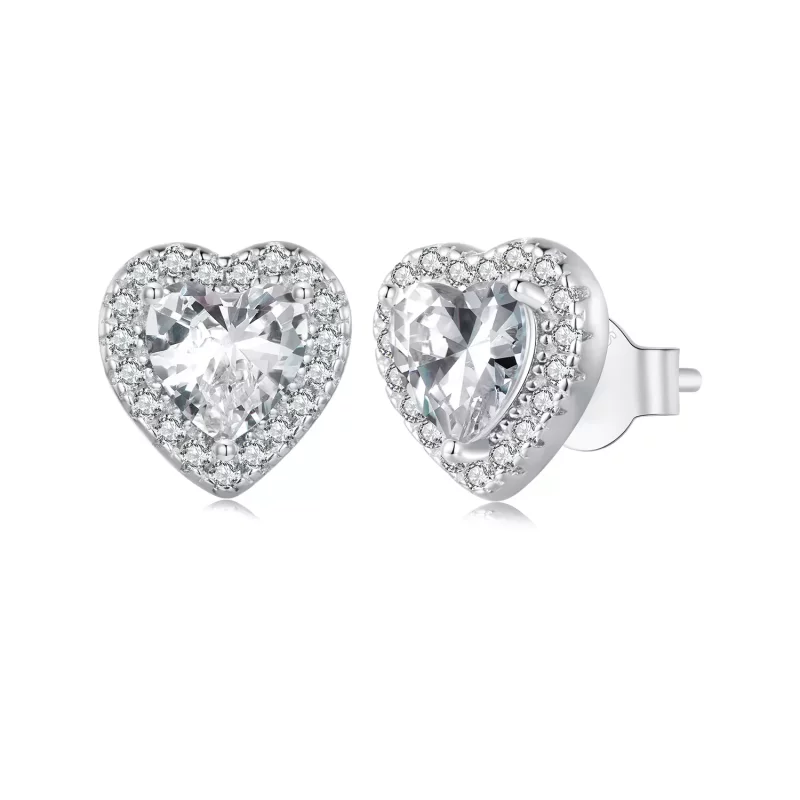(imagen para) Pendientes de lujo ligero estilo Pandora - BSE894