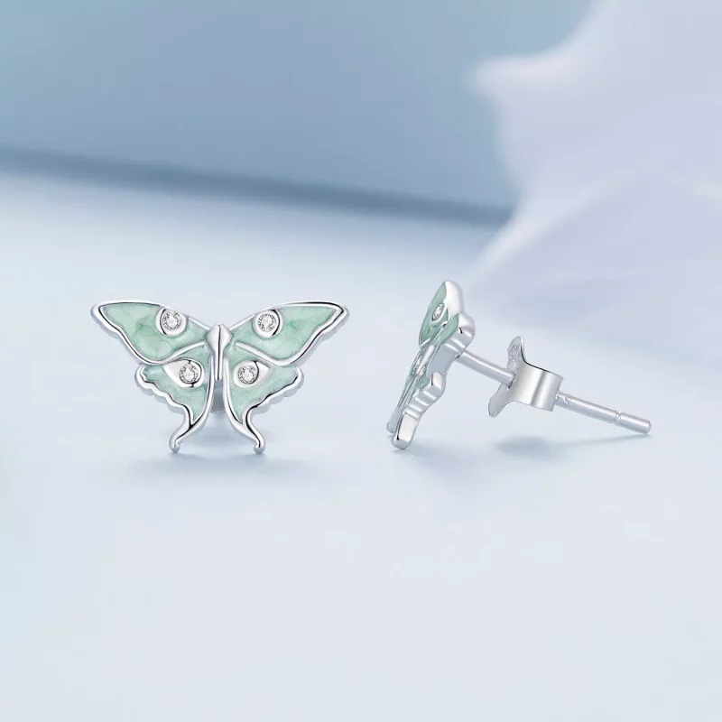 (imagen para) Pendientes de mariposa estilo Pandora del Mago de Oz - BSE828 - Ver 3