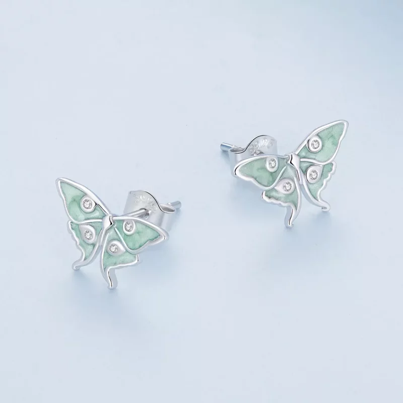 (imagen para) Pendientes de mariposa estilo Pandora del Mago de Oz - BSE828 - Ver 4