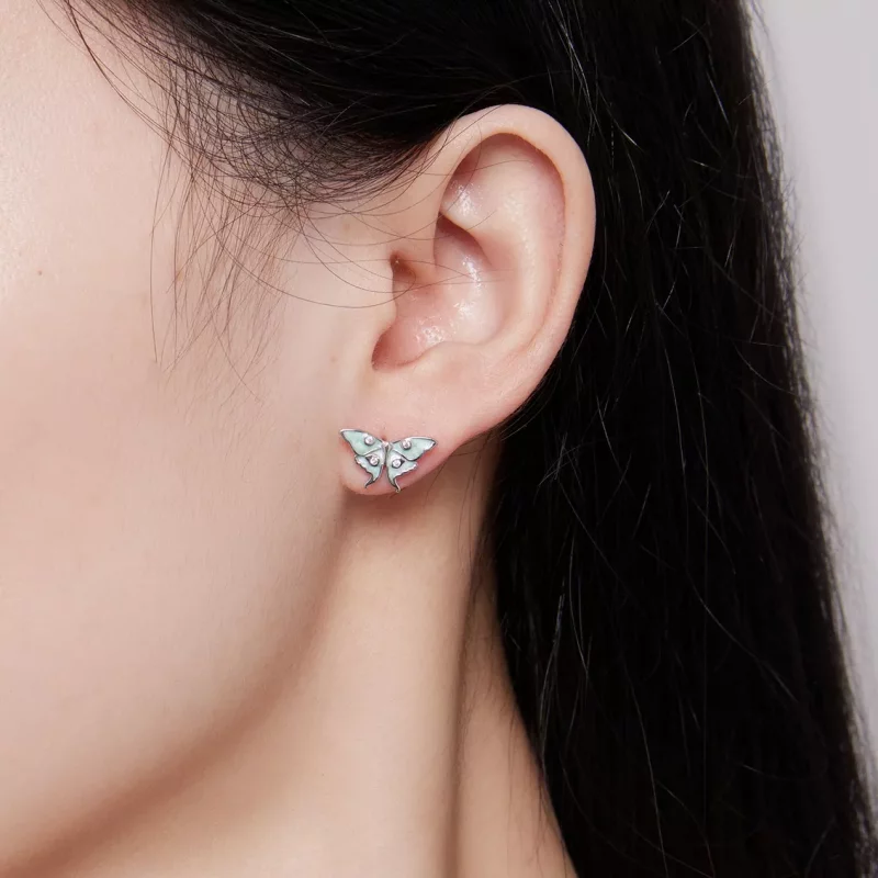 (imagen para) Pendientes de mariposa estilo Pandora del Mago de Oz - BSE828 - Ver 5