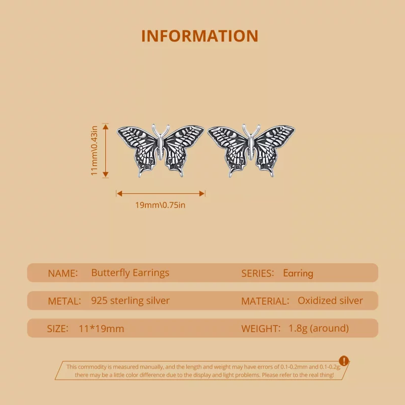 (imagen para) Pendientes de mariposa estilo Pandora - SCE1637 - Ver 6
