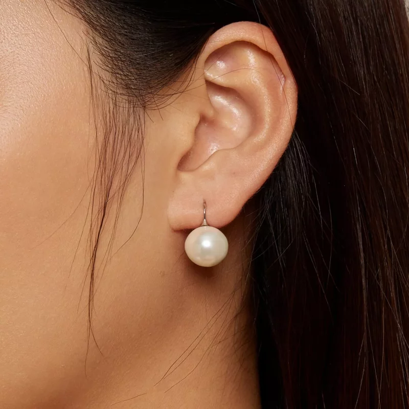 (imagen para) Pendientes de perlas estilo Pandora - BSE857 - Ver 7