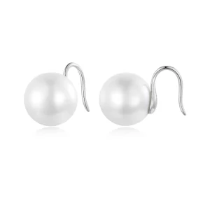 (imagen para) Pendientes de perlas estilo Pandora - BSE857