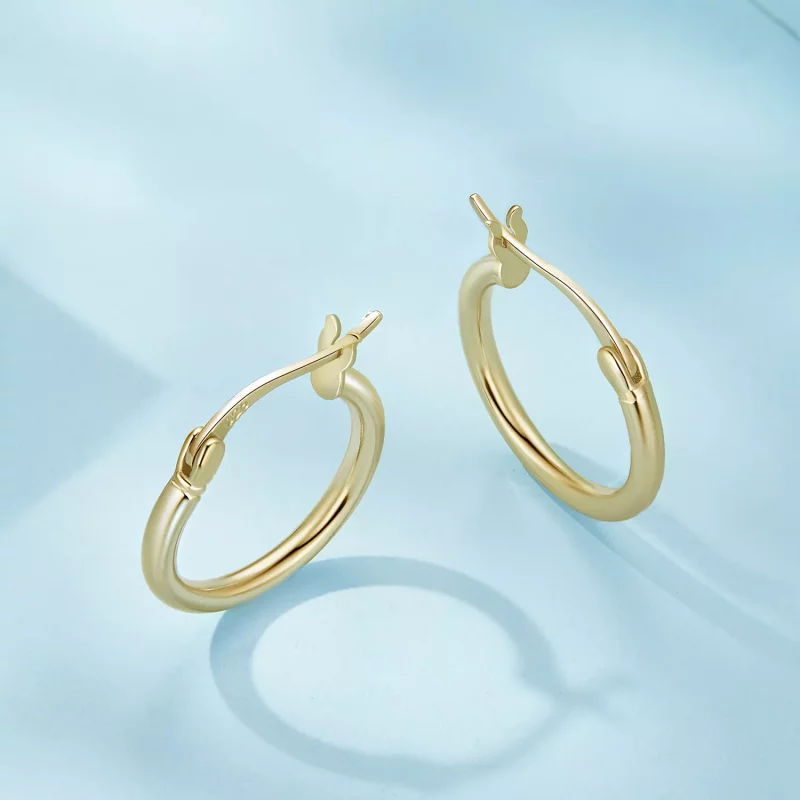 (imagen para) Pendientes de plata estilo PANDORA - SCE1608-MB - Ver 3