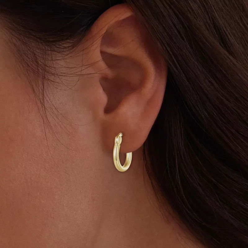 (imagen para) Pendientes de plata estilo PANDORA - SCE1608-SB - Ver 2