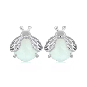 Pendientes de tachuelas luminosos al estilo de Pandora con luciérnagas - SCE1647 (imagen para) Pendientes de tachuelas luminosos al estilo de Pandora con luciérnagas - SCE1647