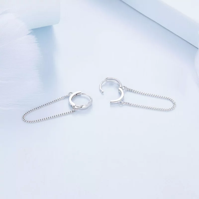 (imagen para) Pendientes estilo Pandora con borlas - BSE897 - Ver 4