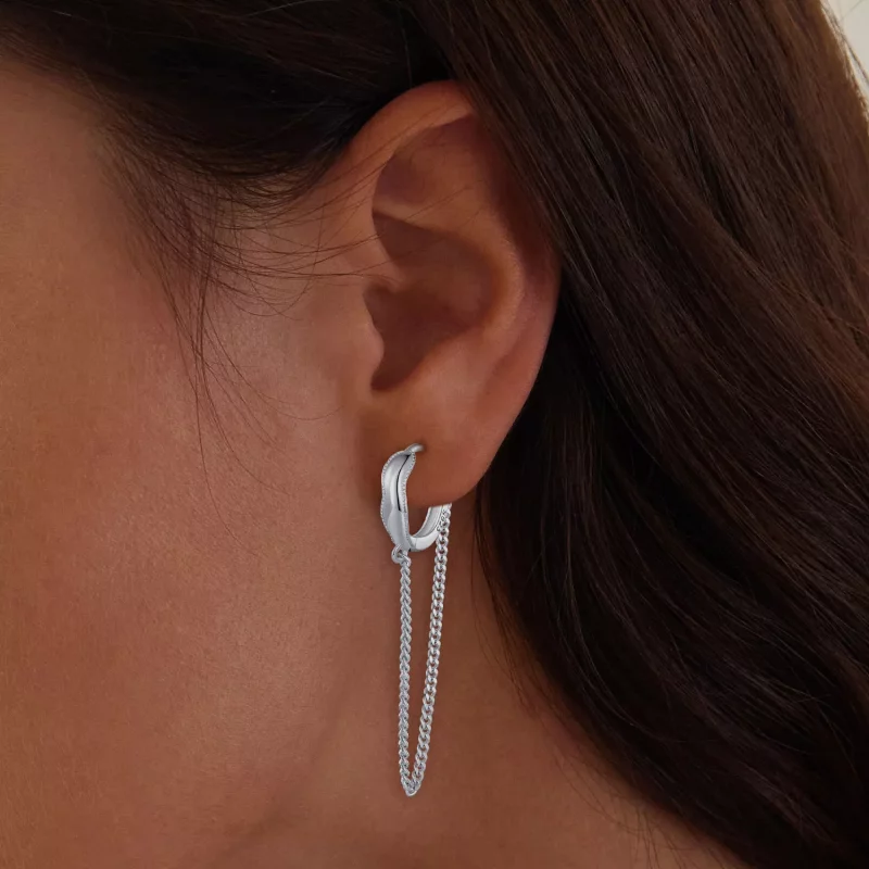 (imagen para) Pendientes estilo Pandora con borlas - BSE897 - Ver 5