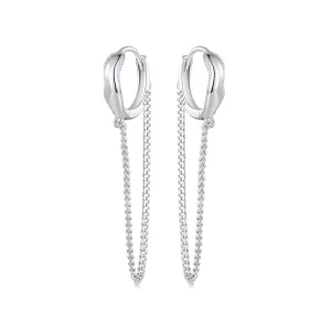Pendientes estilo Pandora con borlas - BSE897 (imagen para) Pendientes estilo Pandora con borlas - BSE897