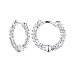 Pendientes estilo Pandora con cadena y aro - BSE906 (imagen para) Pendientes estilo Pandora con cadena y aro - BSE906