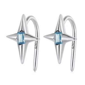 (imagen para) Pendientes estilo Pandora con estrellas brillantes - BSE915