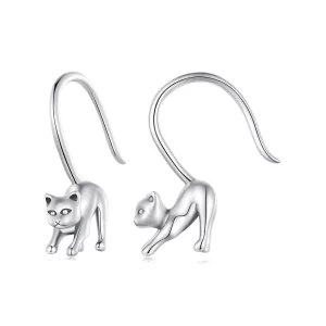 (imagen para) Pendientes estilo Pandora con forma de gatitos - SCE1618