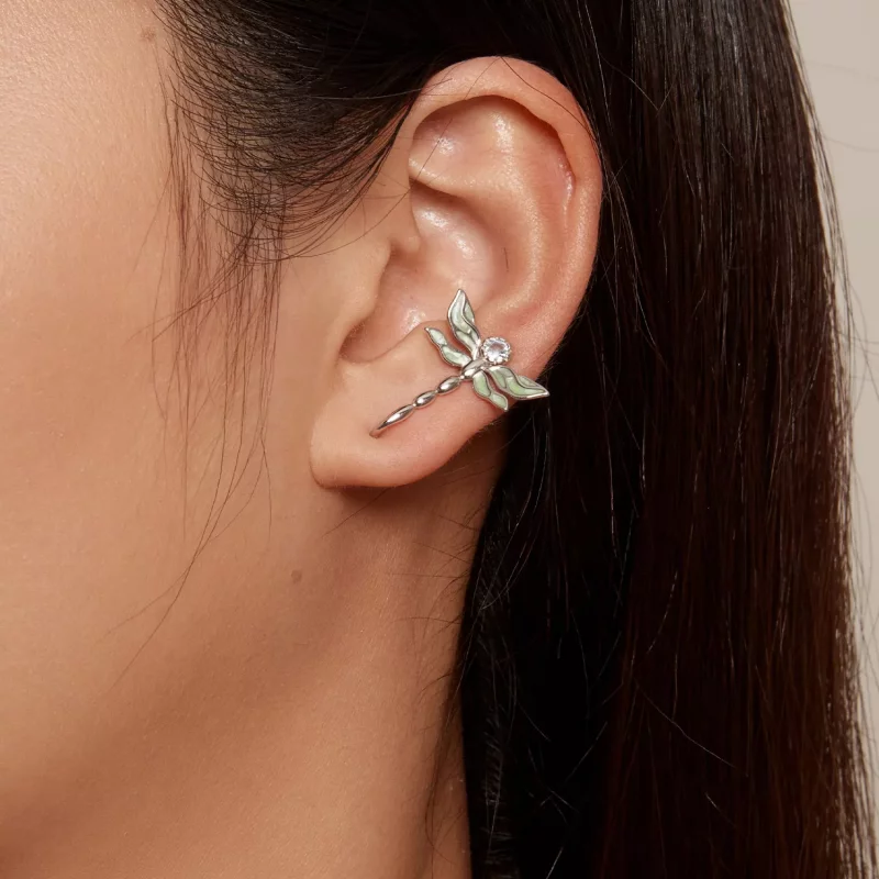 (imagen para) Pendientes estilo Pandora con libélula - SCE1623 - Ver 8