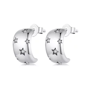 (imagen para) Pendientes estilo Pandora Flash Star Studs - BSE884