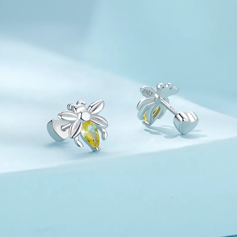 (imagen para) Pendientes Pandora Style Bee Two Wear Studs - SCE1580 - Ver 2
