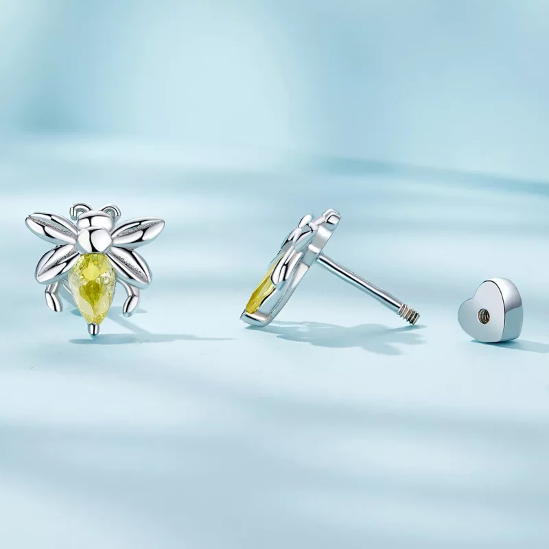 (imagen para) Pendientes Pandora Style Bee Two Wear Studs - SCE1580 - Ver 3