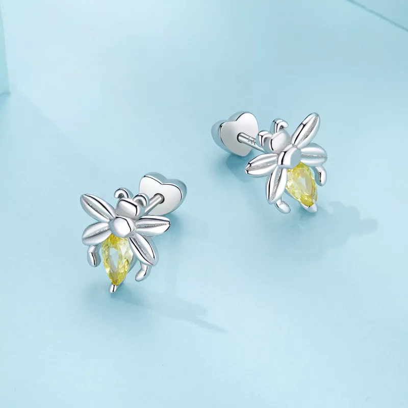 (imagen para) Pendientes Pandora Style Bee Two Wear Studs - SCE1580 - Ver 4