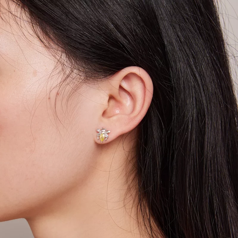 (imagen para) Pendientes Pandora Style Bee Two Wear Studs - SCE1580 - Ver 5