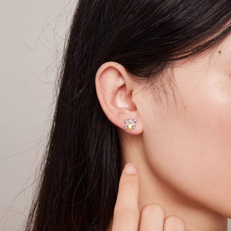 (imagen para) Pendientes Pandora Style Bee Two Wear Studs - SCE1580 - Ver 6
