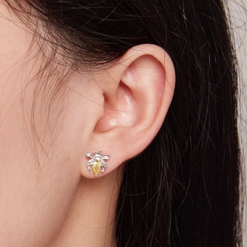 (imagen para) Pendientes Pandora Style Bee Two Wear Studs - SCE1580 - Ver 7