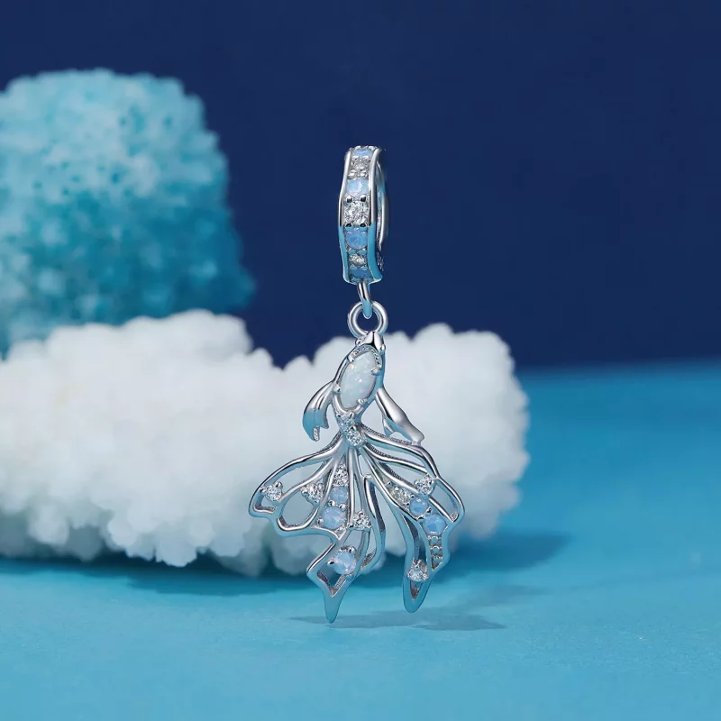 (imagen para) Pez Betta Dangle Estilo Pandora - BSC917 - Ver 2