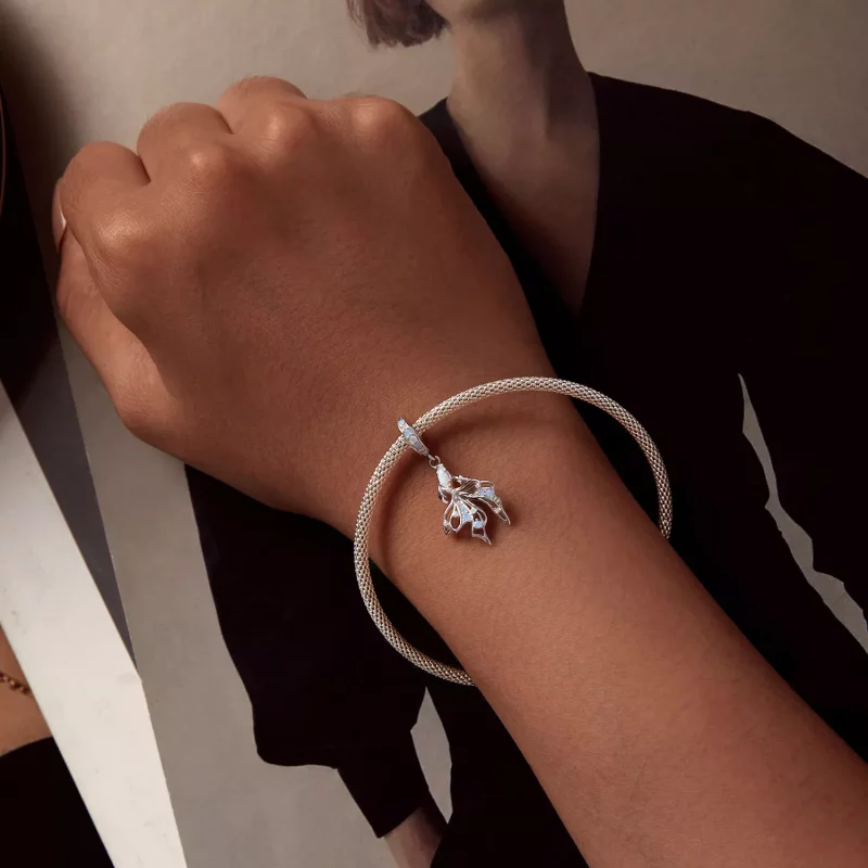 (imagen para) Pez Betta Dangle Estilo Pandora - BSC917 - Ver 5