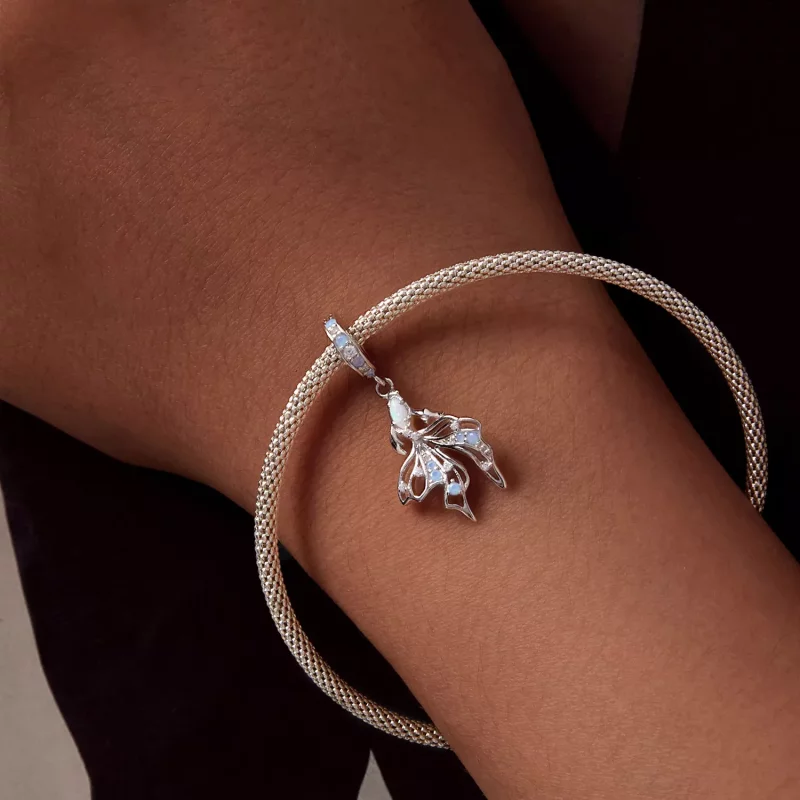 (imagen para) Pez Betta Dangle Estilo Pandora - BSC917 - Ver 6