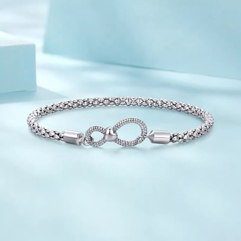 (imagen para) Pulsera básica de cadena estilo Pandora con símbolo infinito - SCB260 - Ver 3