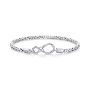 (imagen para) Pulsera básica de cadena estilo Pandora con símbolo infinito - SCB260