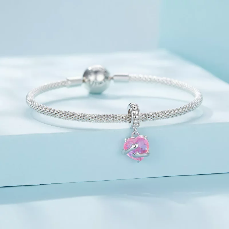 (imagen para) Pulsera colgante estilo Pandora Embrace - SCC2540 - Ver 3
