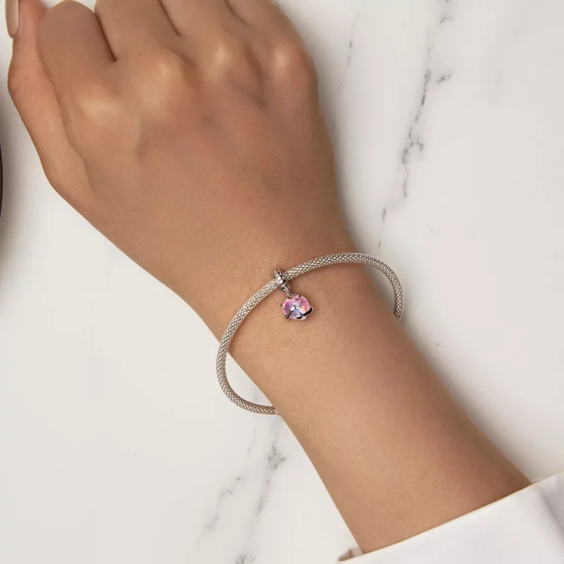 (imagen para) Pulsera colgante estilo Pandora Embrace - SCC2540 - Ver 7