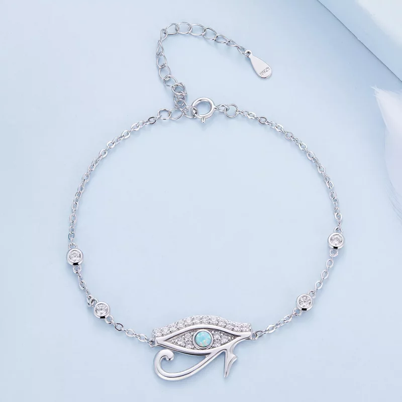 (imagen para) Pulsera de cadena con el estilo de Pandora y el Ojo de Horus - BSB114 - Ver 2