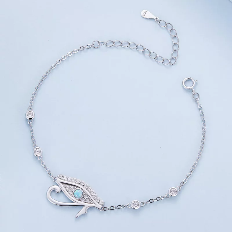 (imagen para) Pulsera de cadena con el estilo de Pandora y el Ojo de Horus - BSB114 - Ver 3