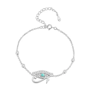 (imagen para) Pulsera de cadena con el estilo de Pandora y el Ojo de Horus - BSB114