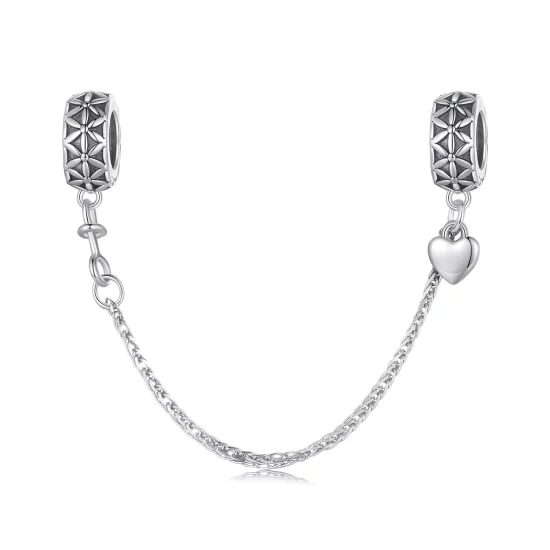 (imagen para) Pulsera de cadena de silicona estilo Pandora con motivo de Flor de la Vida - SCC2632