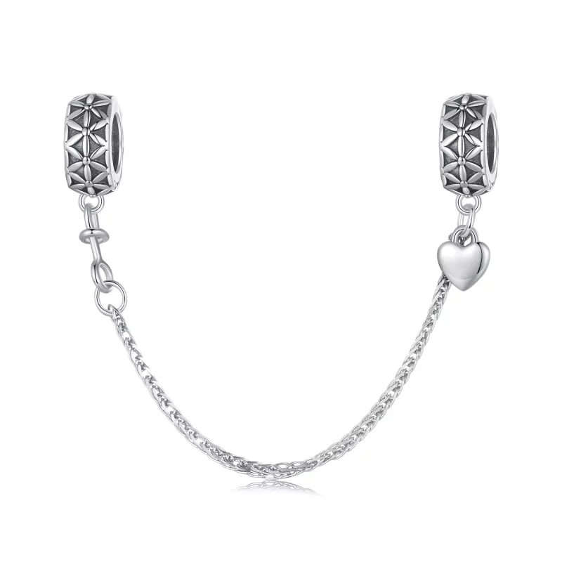 (imagen para) Pulsera de cadena de silicona estilo Pandora con motivo de Flor de la Vida - SCC2632