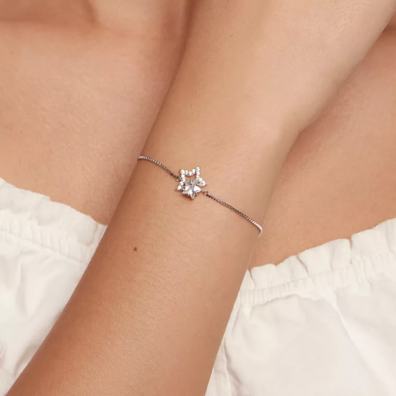(imagen para) Pulsera de cadena estilo Pandora con estrella - BSB143 - Ver 4