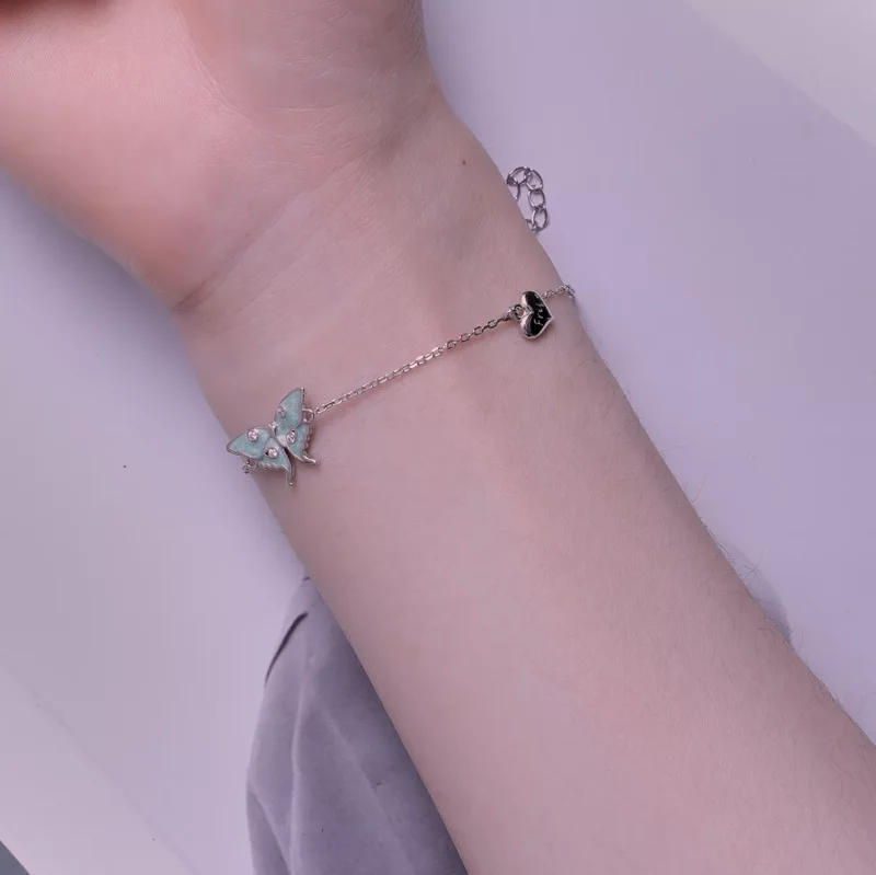 (imagen para) Pulsera de cadena estilo Pandora de El Mago de Oz con mariposa - BSB118 - Ver 5