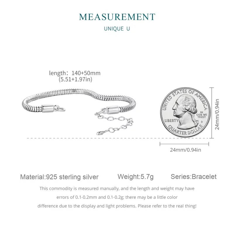 (imagen para) Pulsera estilo Pandora con cadena Chopin - BSB148 - Ver 7