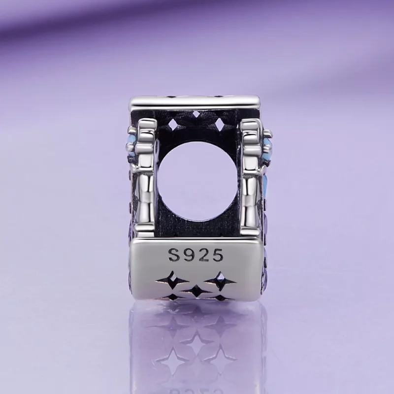 (imagen para) Pulsera estilo Pandora con encanto de Castillo de la Luz de la Luna - BSC892 - Ver 3